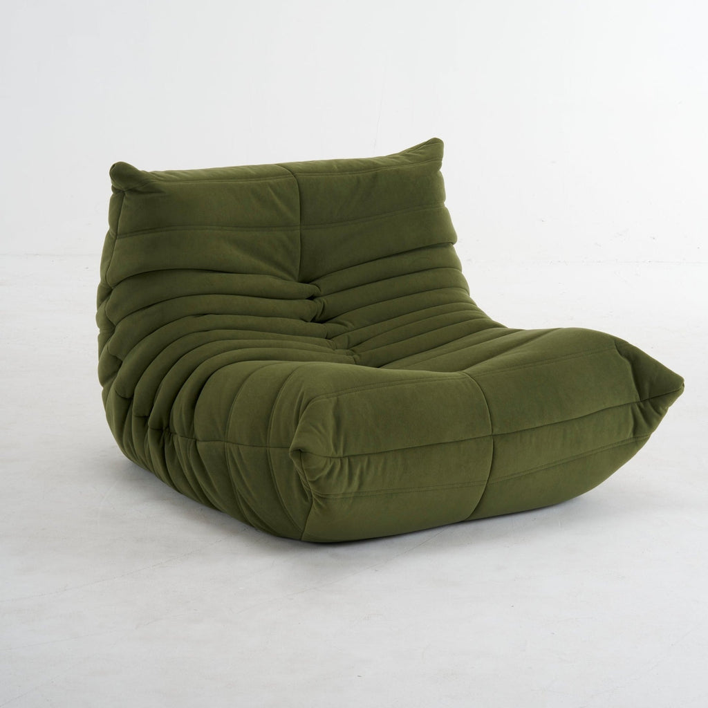 Modern Fireside Lounge Chair Suede