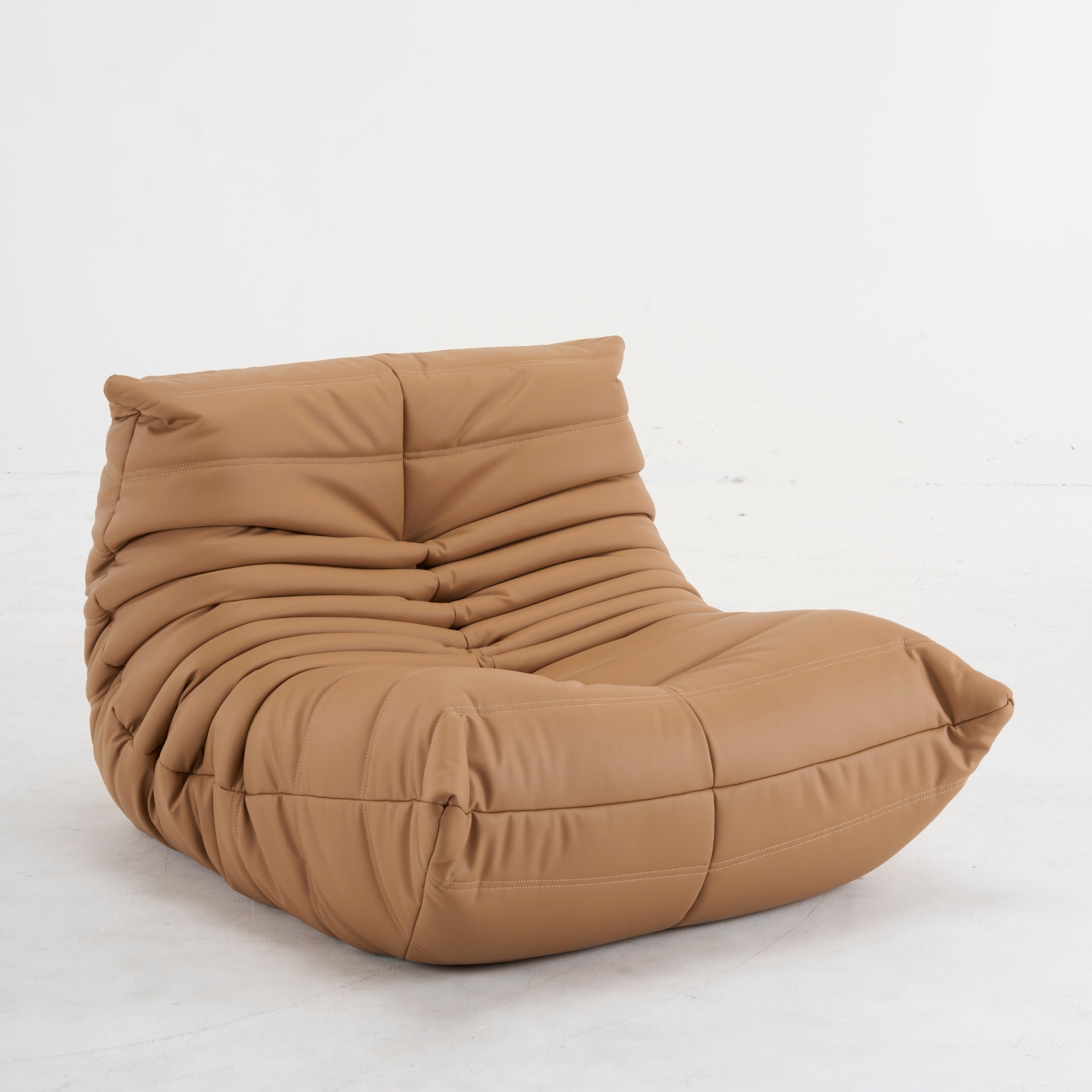 Modern Fireside Lounge Chair Leather