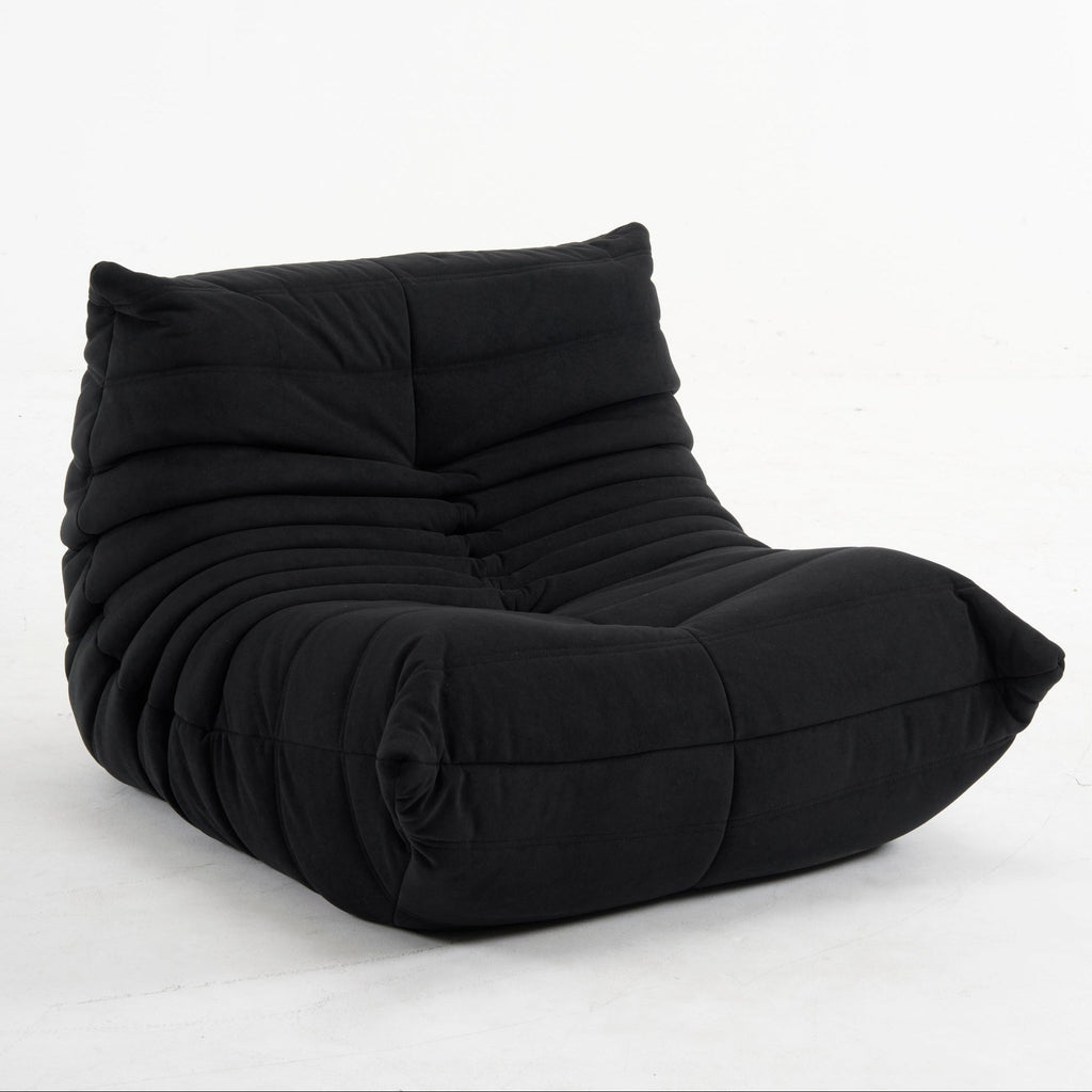 Modern Fireside Lounge Chair Suede