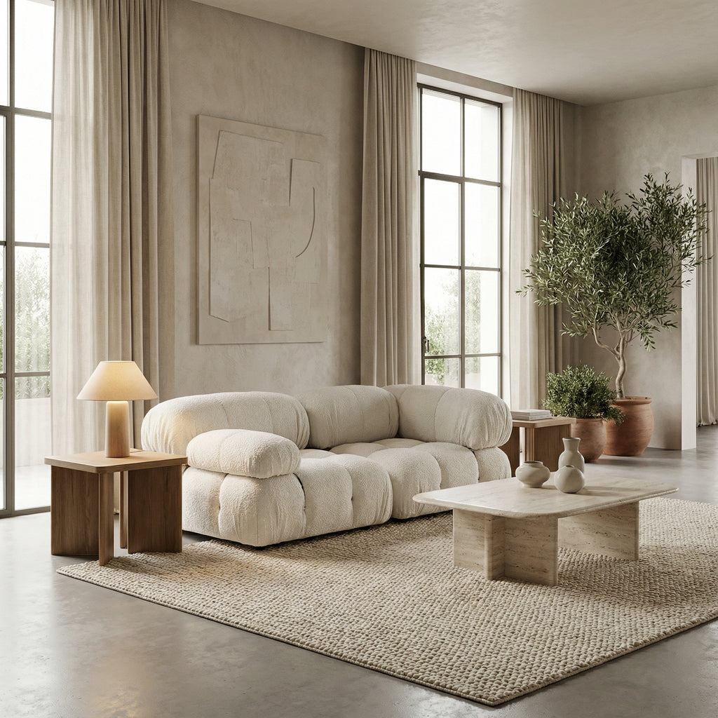 Bubble Modular Sofa Left Arm Section – Curved Sectional Module