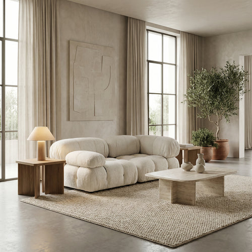 Bubble Modular Sofa Left Arm Section – Curved Sectional Module