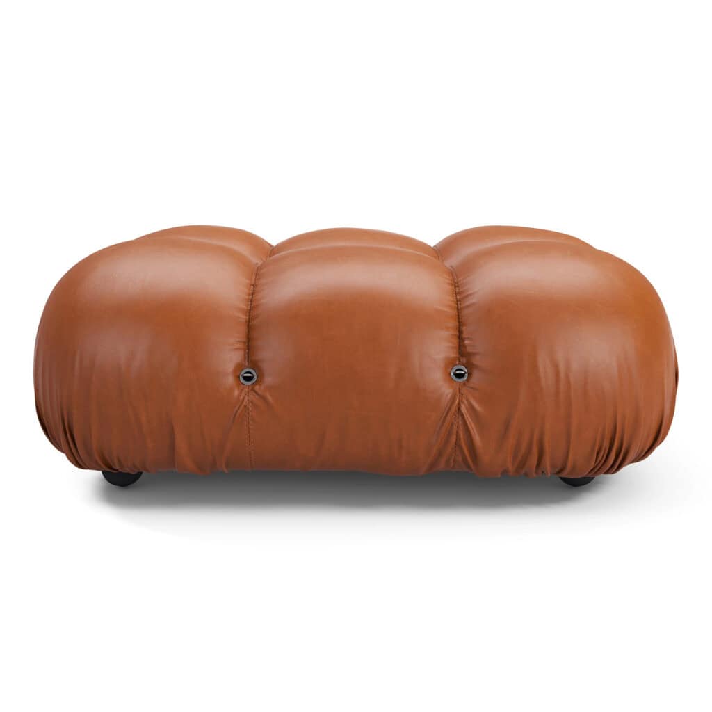 Bubble Modular Sofa Ottoman Leather – Curved Sectional Module