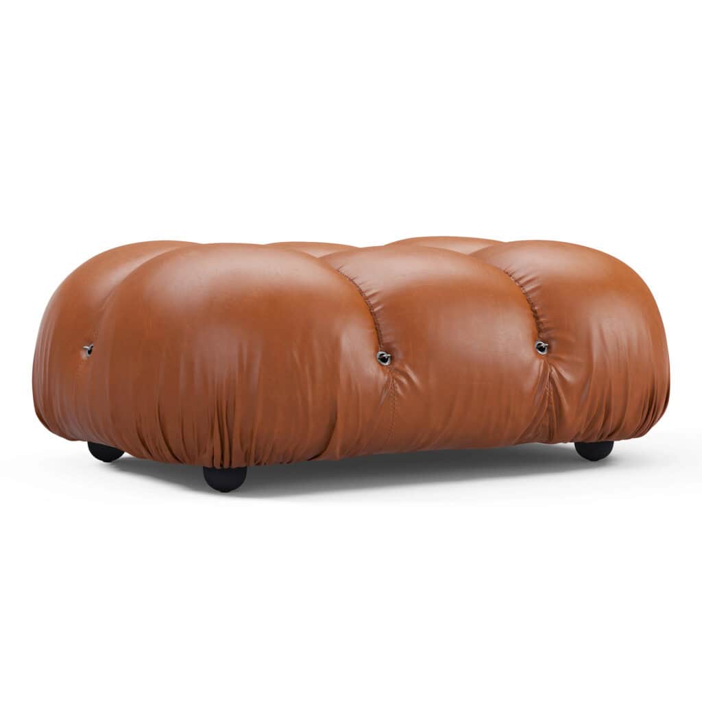Bubble Modular Sofa Ottoman Leather – Curved Sectional Module