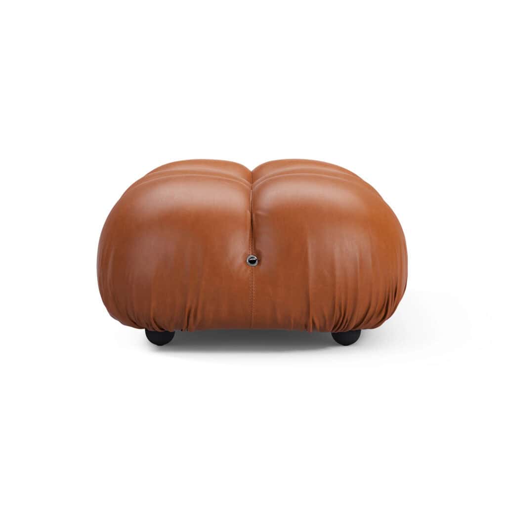 Bubble Modular Sofa Ottoman Leather – Curved Sectional Module