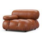 Bubble Modular Sofa Right Arm Section Leather – Curved Sectional Module