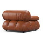 Bubble Modular Sofa Right Arm Section Leather – Curved Sectional Module