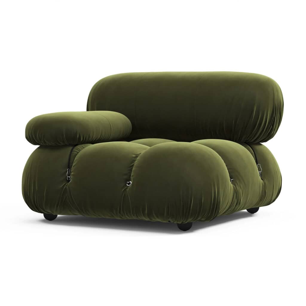 Bubble Modular Sofa Right Arm Section – Curved Sectional Module