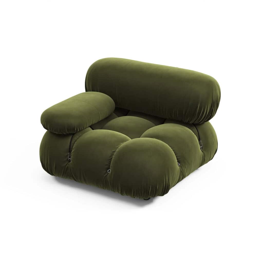 Bubble Modular Sofa Right Arm Section – Curved Sectional Module