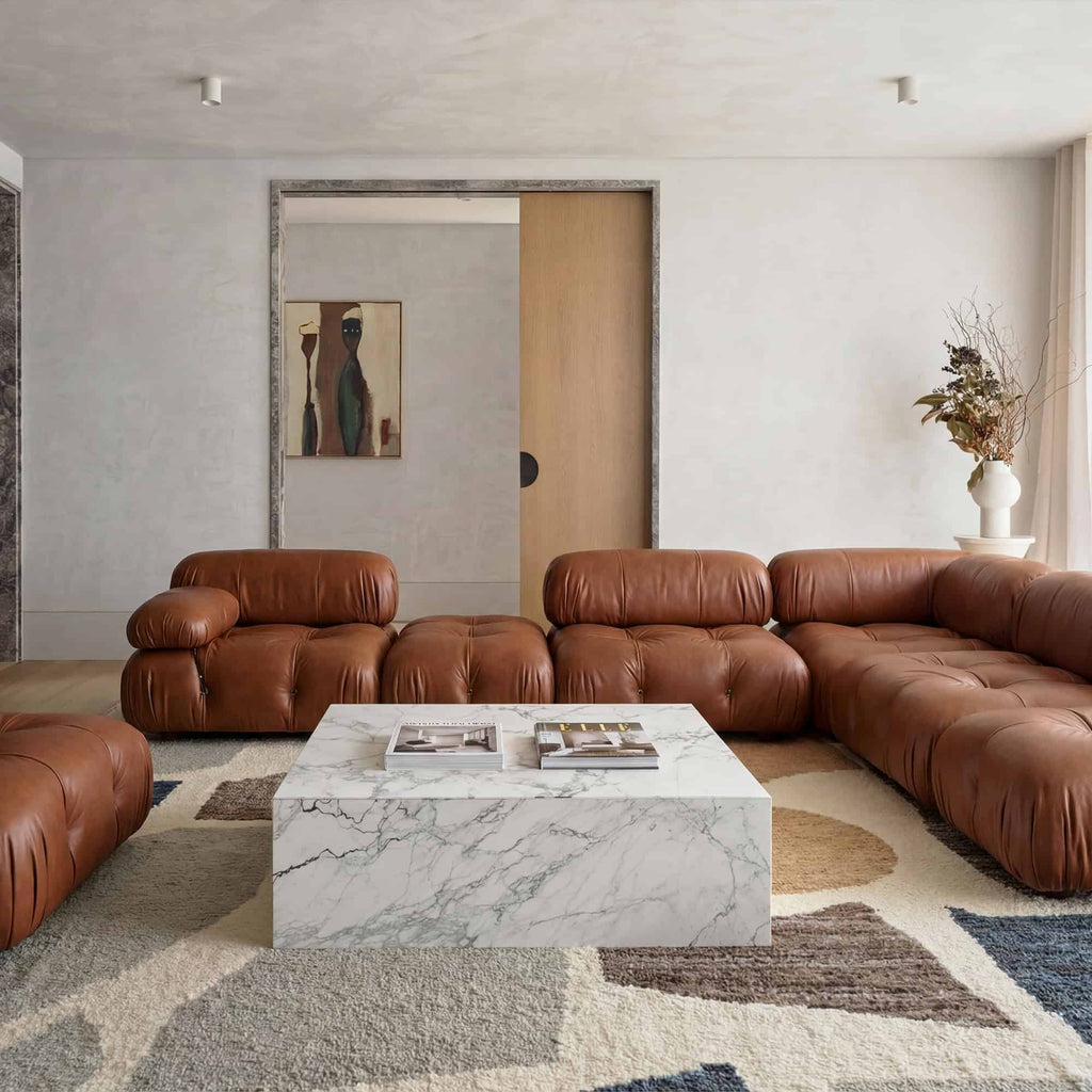 Bubble Modular Sofa Corner Leather – Curved Sectional Module