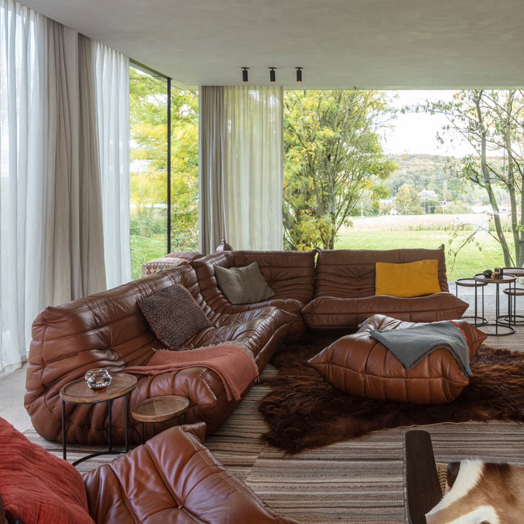 Fireside 3-Seat Sofa Cow Leather