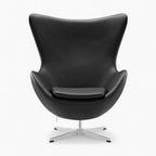 Scandinavian Leather Lounge Chair – Nordic Modern Design
