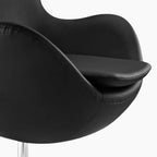Scandinavian Leather Lounge Chair – Nordic Modern Design