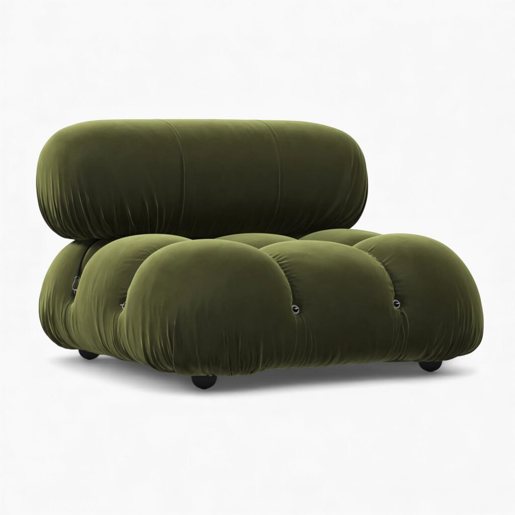 Bubble Modular Sofa Armless Section – Curved Sectional Module