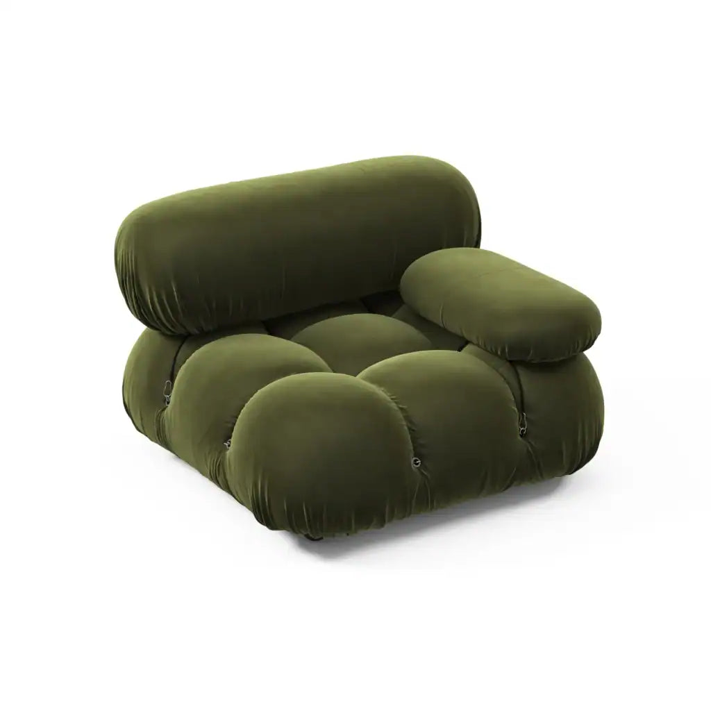 Bubble Modular Sofa Left Arm Section – Curved Sectional Module