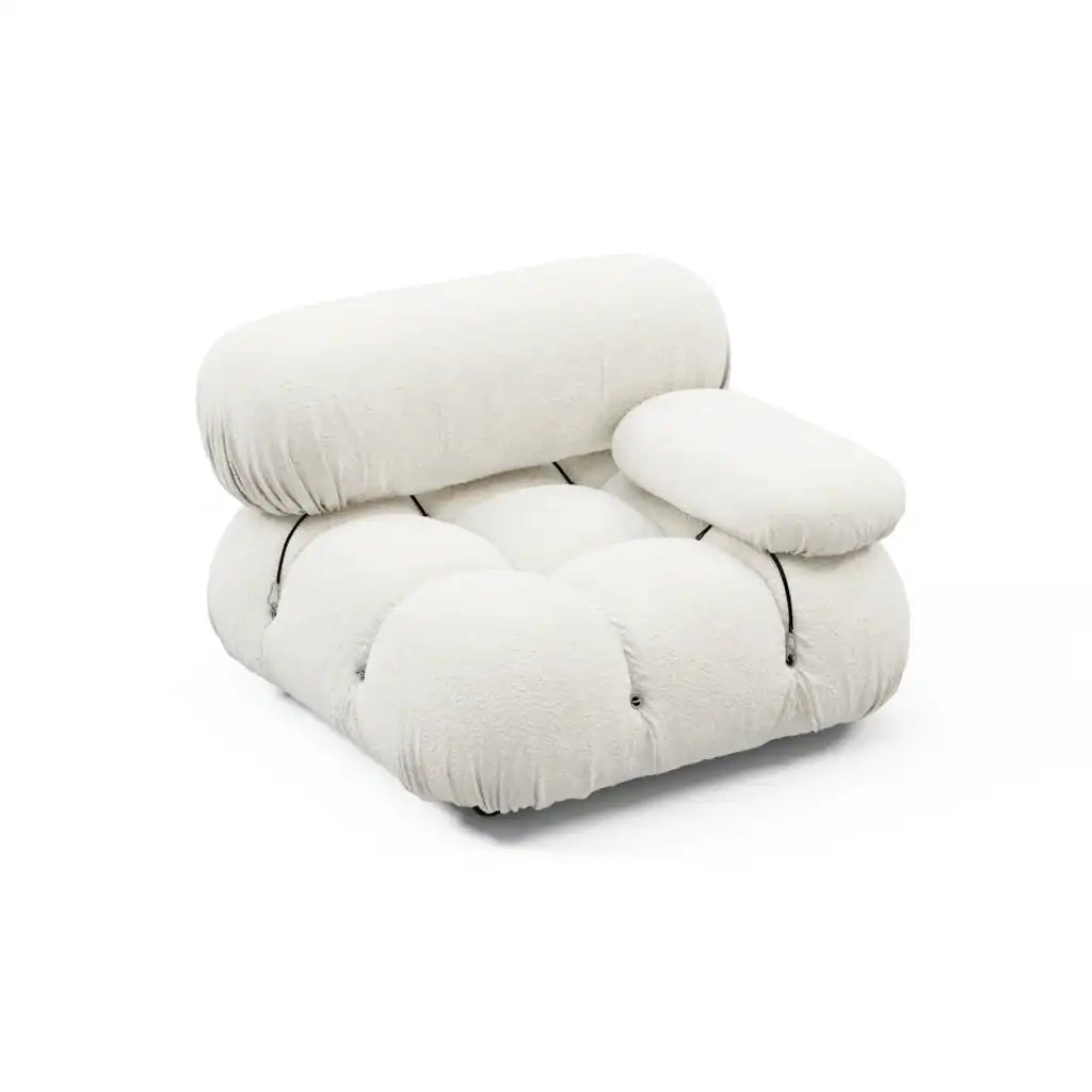 Bubble Modular Sofa Left Arm Section – Curved Sectional Module