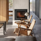 Scandinavian Woven Cord Lounge Chair – Solid Wood Frame