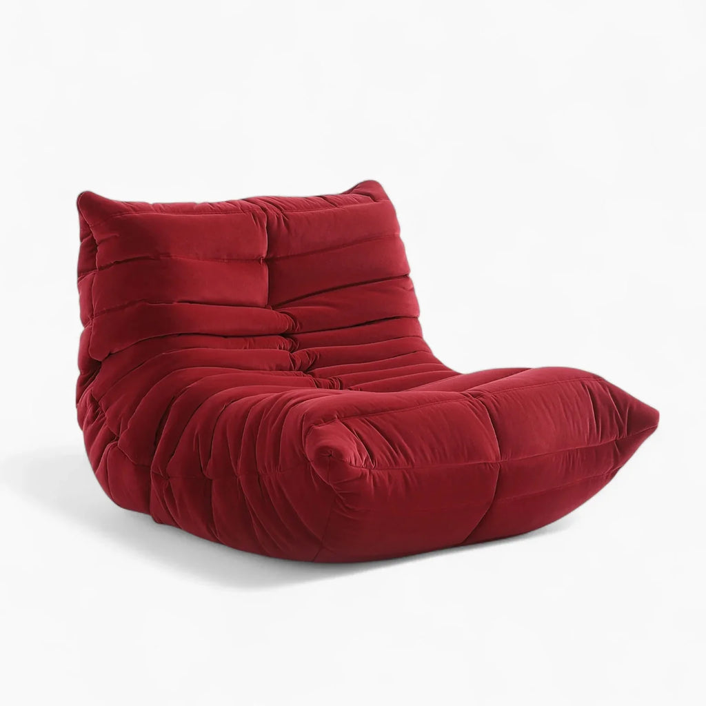 Modern Fireside Lounge Chair Suede