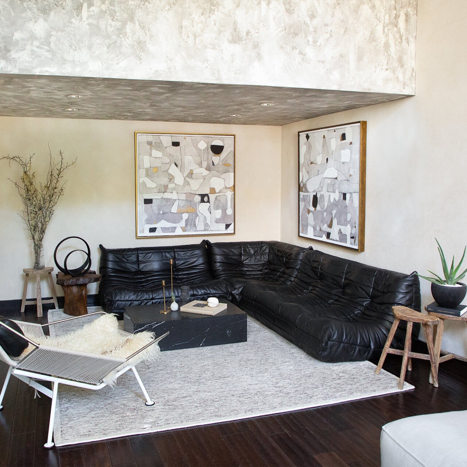 Fireside 3-Seat Sofa Cow Leather