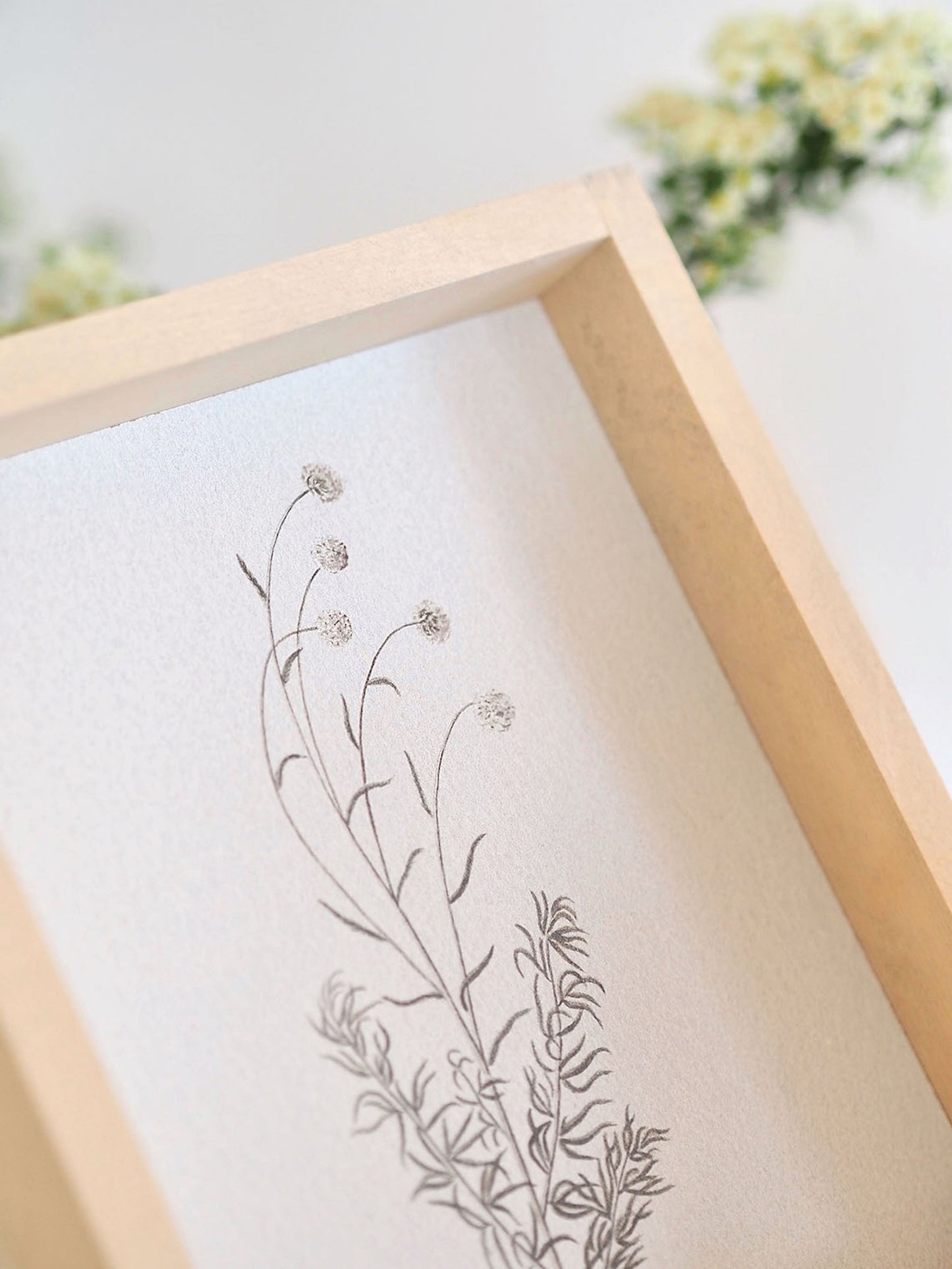 White Framed Print 8.5x7'