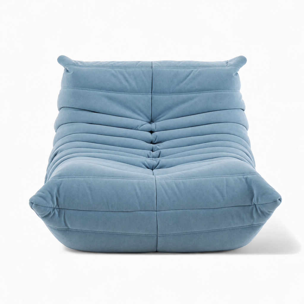 Modern Fireside Lounge Chair Suede