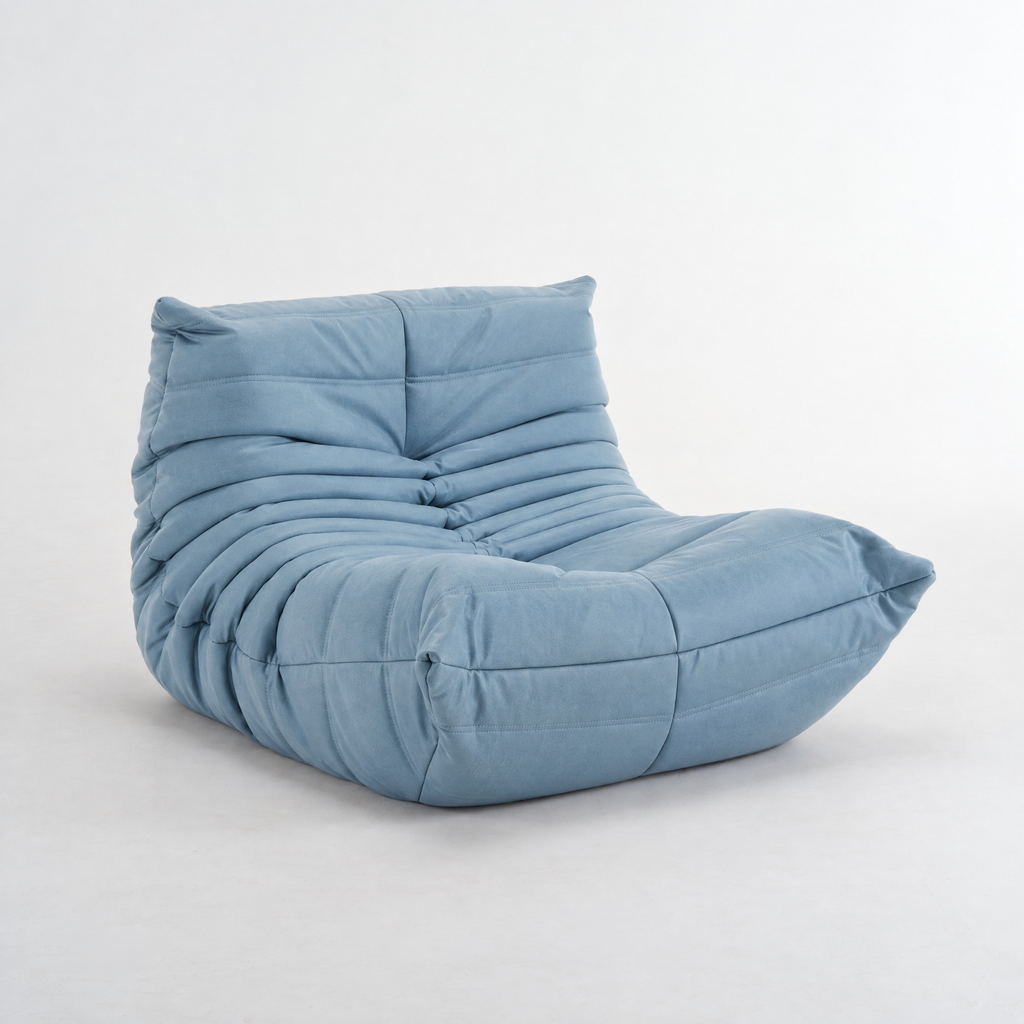 Modern Fireside Lounge Chair Suede