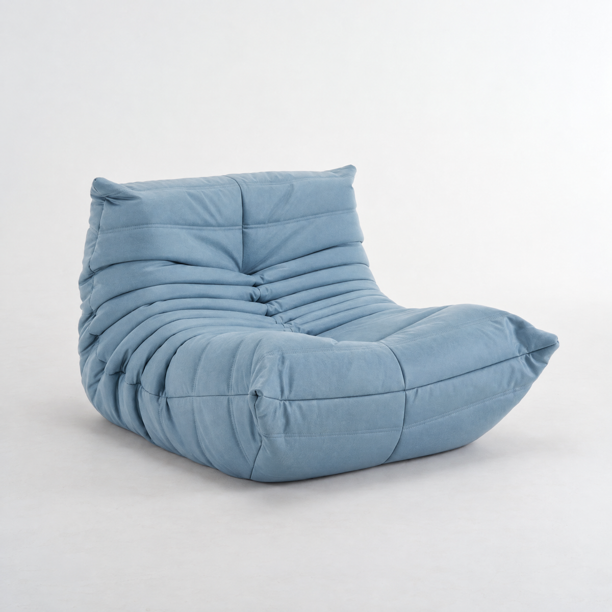 Modern Fireside Lounge Chair Suede