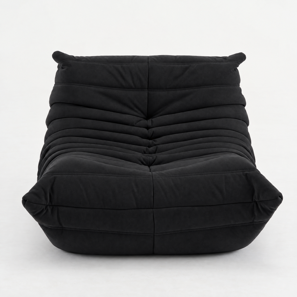 Modern Fireside Lounge Chair Suede