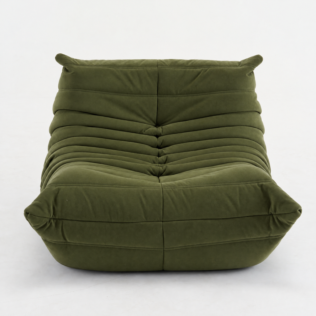 Modern Fireside Lounge Chair Suede