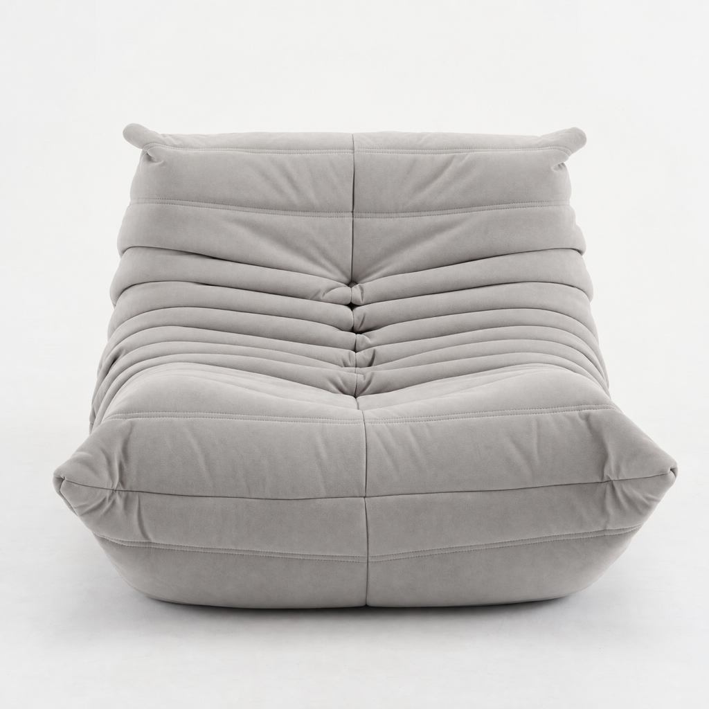 Modern Fireside Lounge Chair Suede