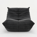 Modern Fireside Lounge Chair Corduroy in Gray