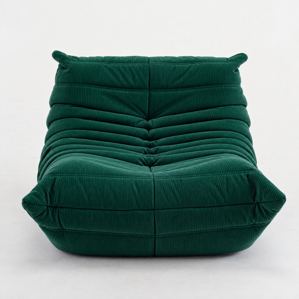 Modern Fireside Lounge Chair Corduroy in Green