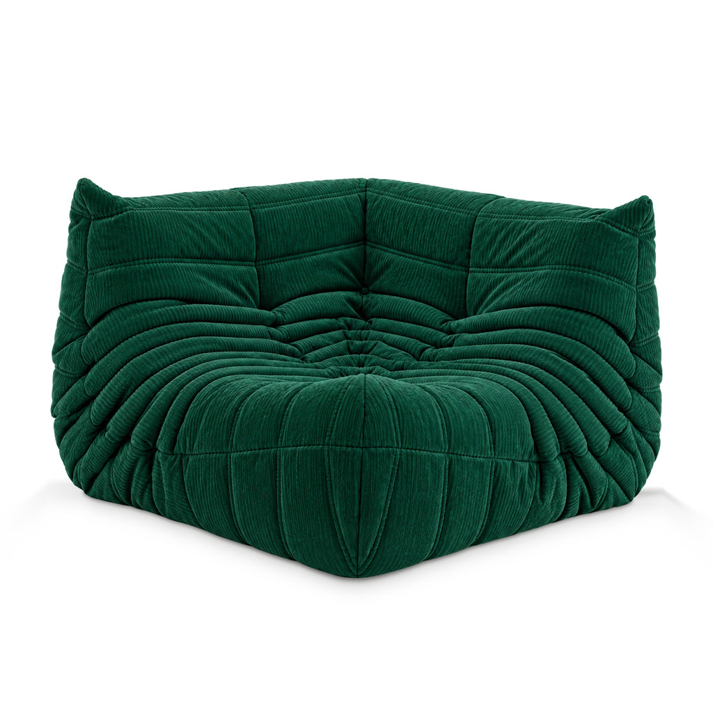 Corner Fireside Corduroy in green corduroy