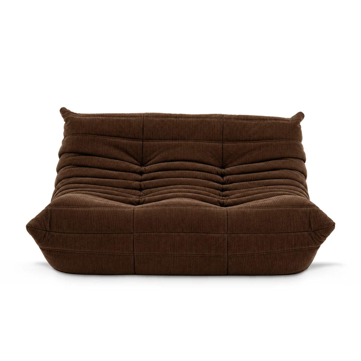 Fireside Loveseat Corduroy in brown corduroy