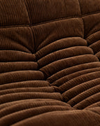 Fireside Loveseat Corduroy – corduroy pleats close-up