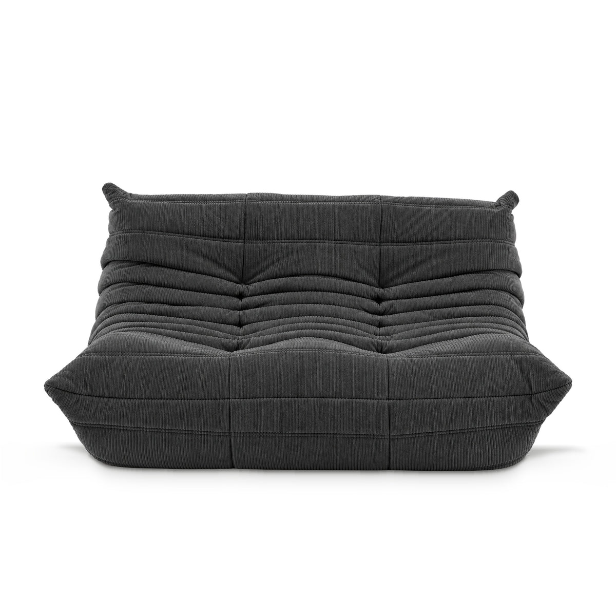 Fireside Loveseat Corduroy in grey corduroy