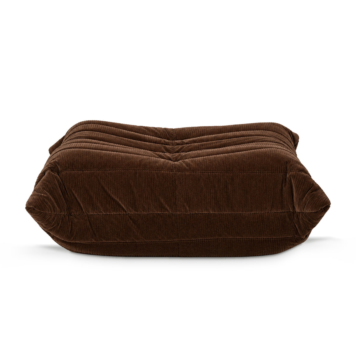 Fireside Ottoman Corduroy in brown corduroy
