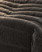 Fireside Ottoman Corduroy – corduroy pleats close-up