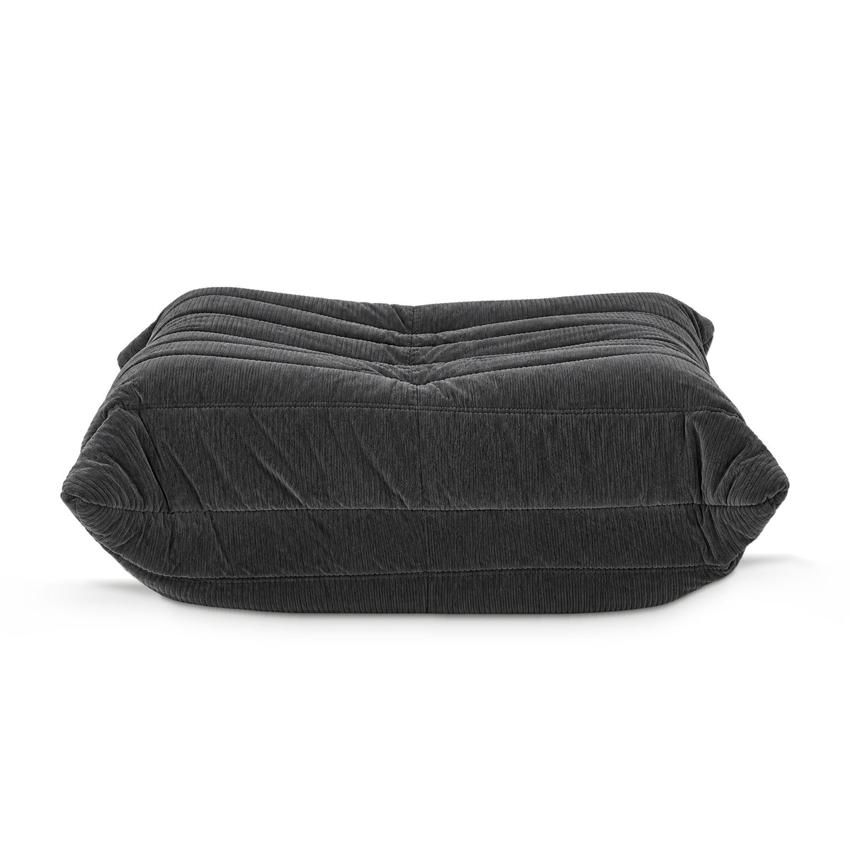Fireside Ottoman Corduroy in grey corduroy