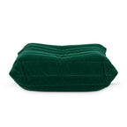 Fireside Ottoman Corduroy in green corduroy