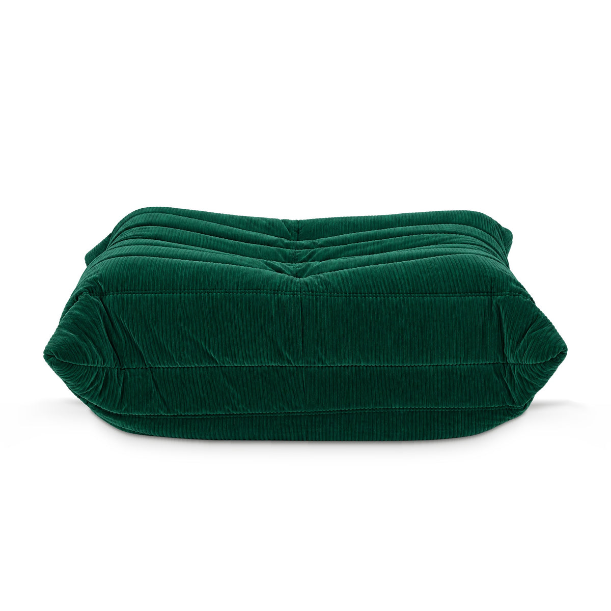 Fireside Ottoman Corduroy in green corduroy