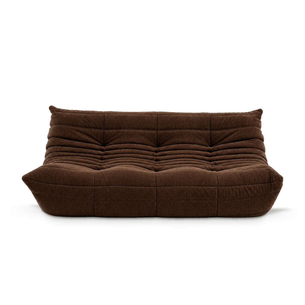 Fireside 3-Seat Sofa Corduroy in brown corduroy