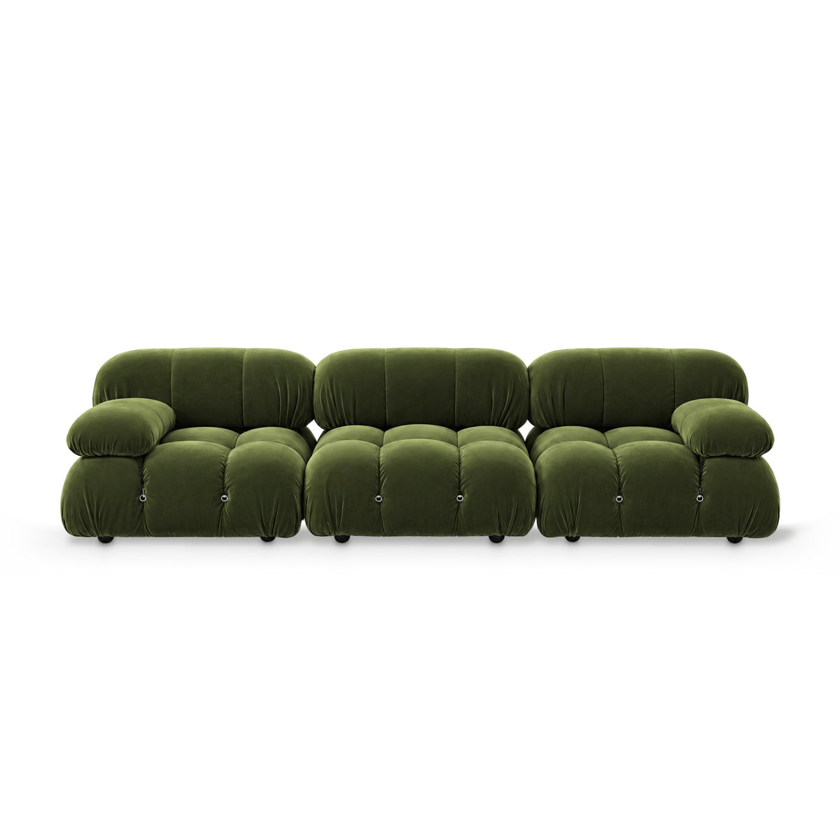Bubble Modular Sectional Sofa in green velvet