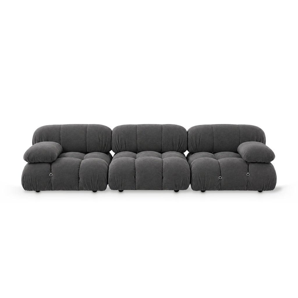 Bubble Modular Sectional Sofa in charcoal grey