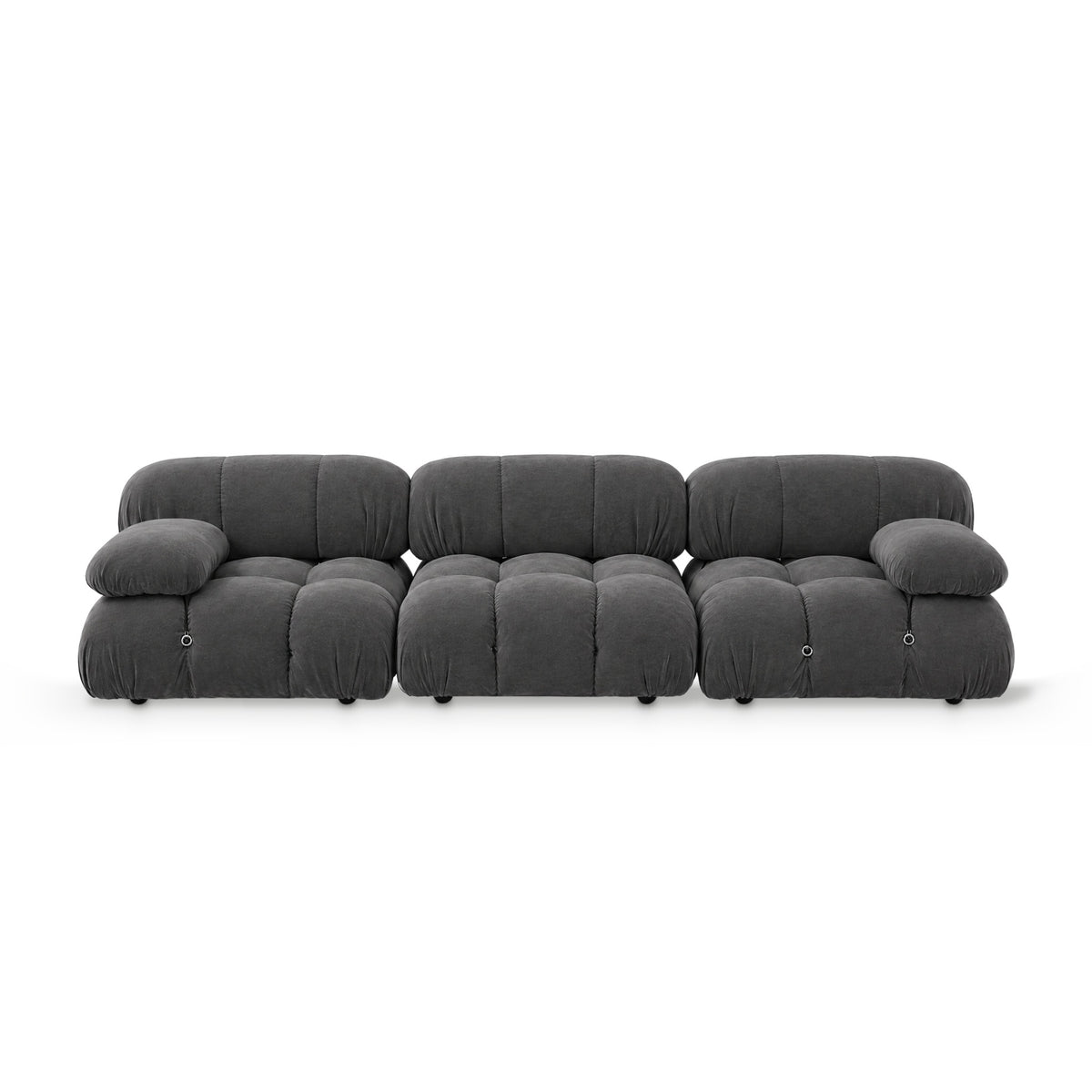 Bubble Modular Sectional Sofa in charcoal grey