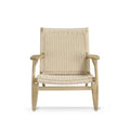 Scandinavian Woven Cord Lounge Chair