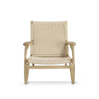 Scandinavian Woven Cord Lounge Chair