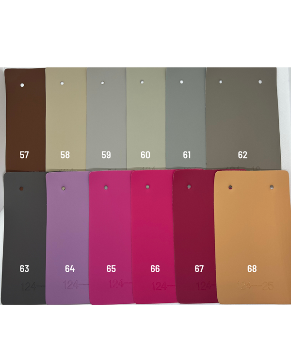 Vegan leather colour references