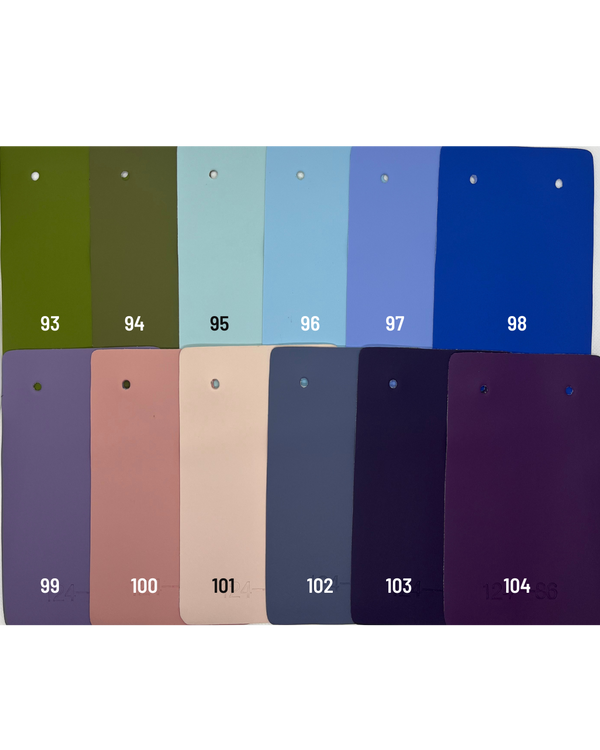Vegan leather colour references
