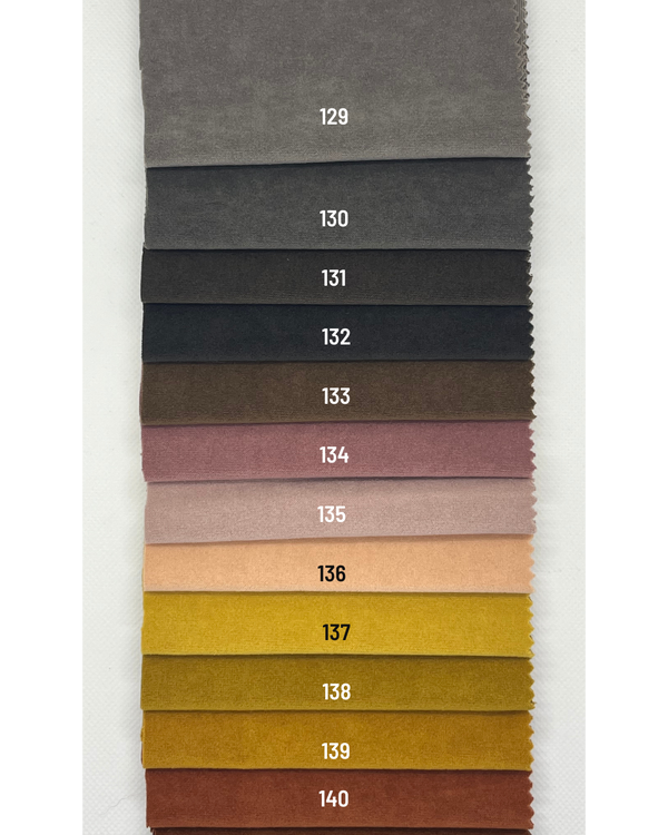 Suede fabric colour references