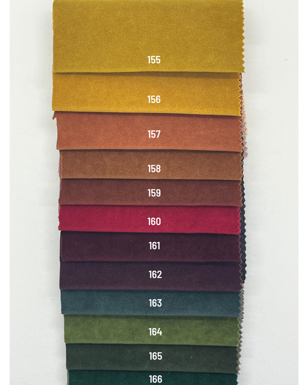 Suede fabric colour references
